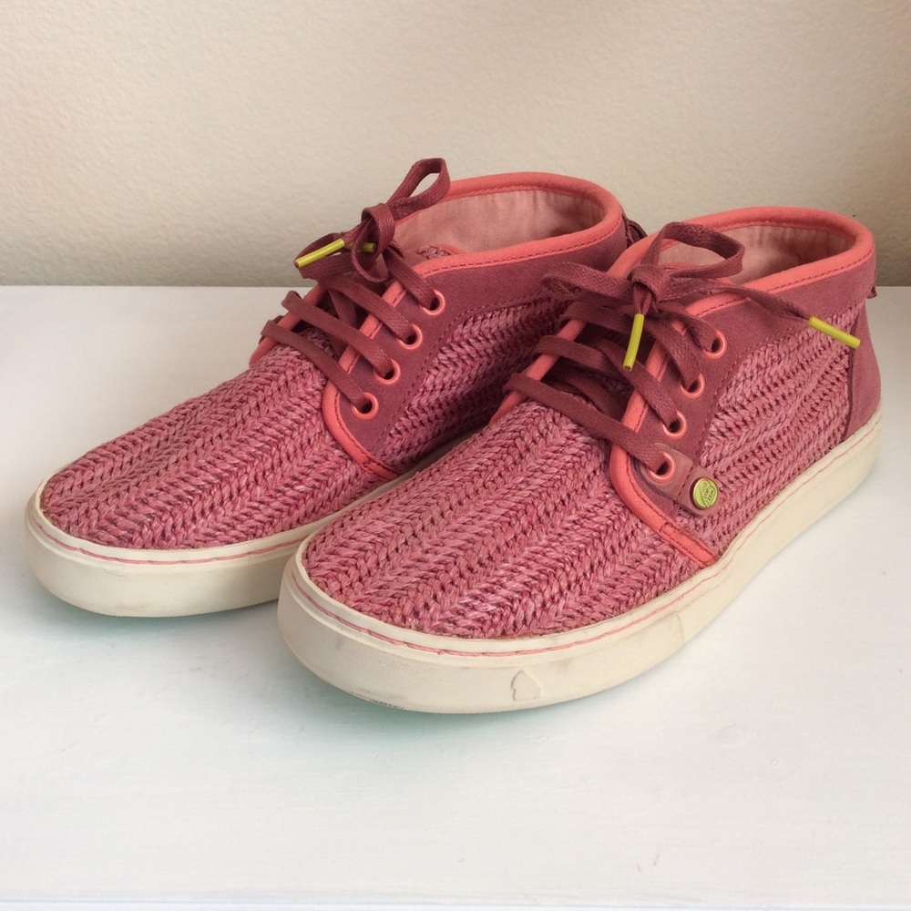 Satorisan Hamoru Pink Woven Sneakers Size 9 (eu40)